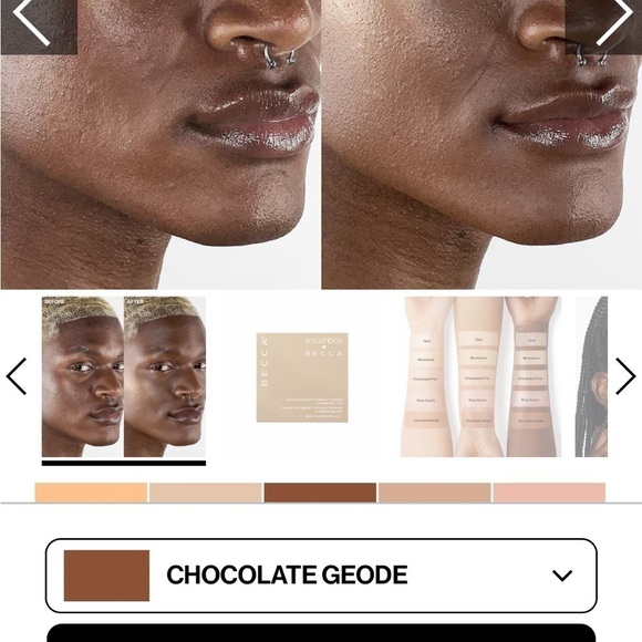 BECCA SHIMMERING SKIN PERFECTOR PRESSED HIGHLIGHTER Chocolate Geode - Picture 2 of 7